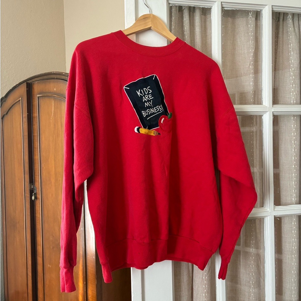 Red Graphic Women’s Sweater